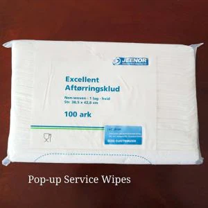 ผ้าเช็ดทำความสะอาดแบบไม่ทอ